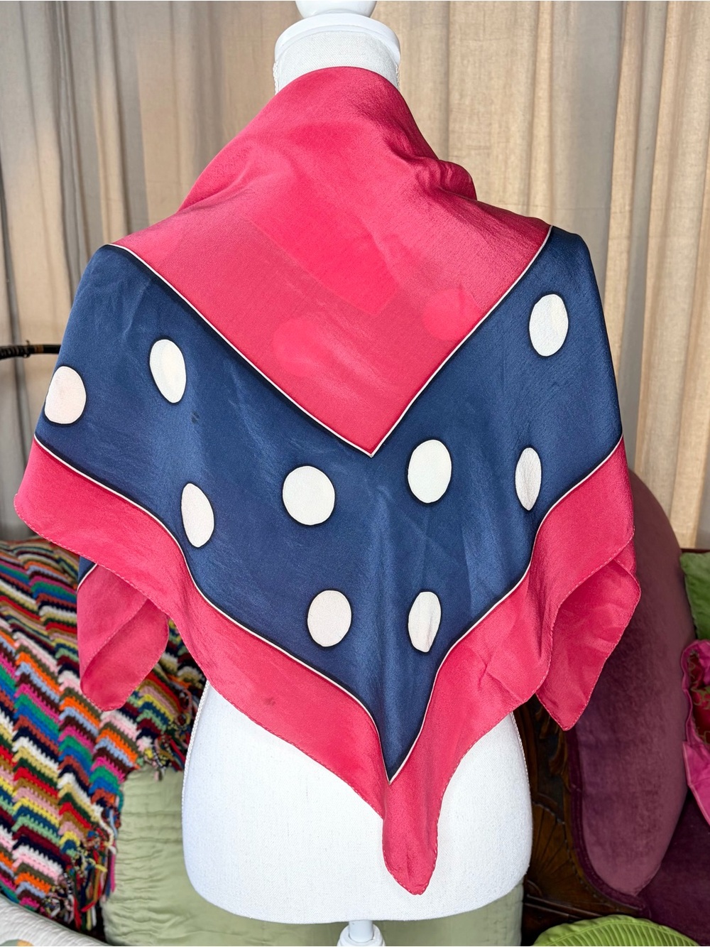 80s Polka Dot Scarf
